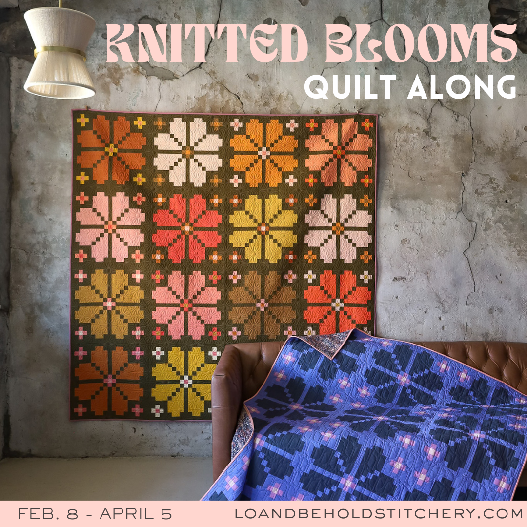 Knitted Blooms Quilt Along