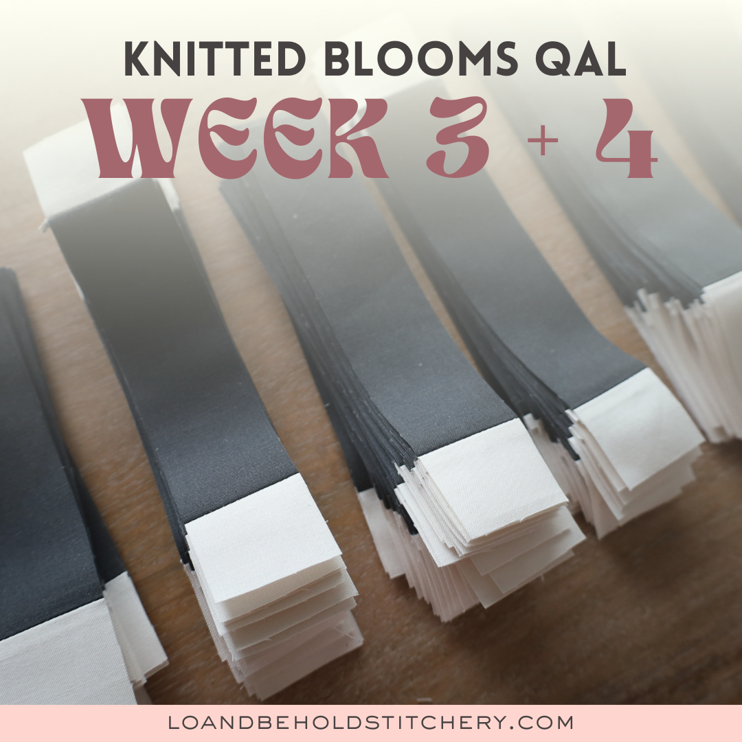 Knitted Blooms Quilt Along - Weeks 3 & 4: Rows 1 - 8