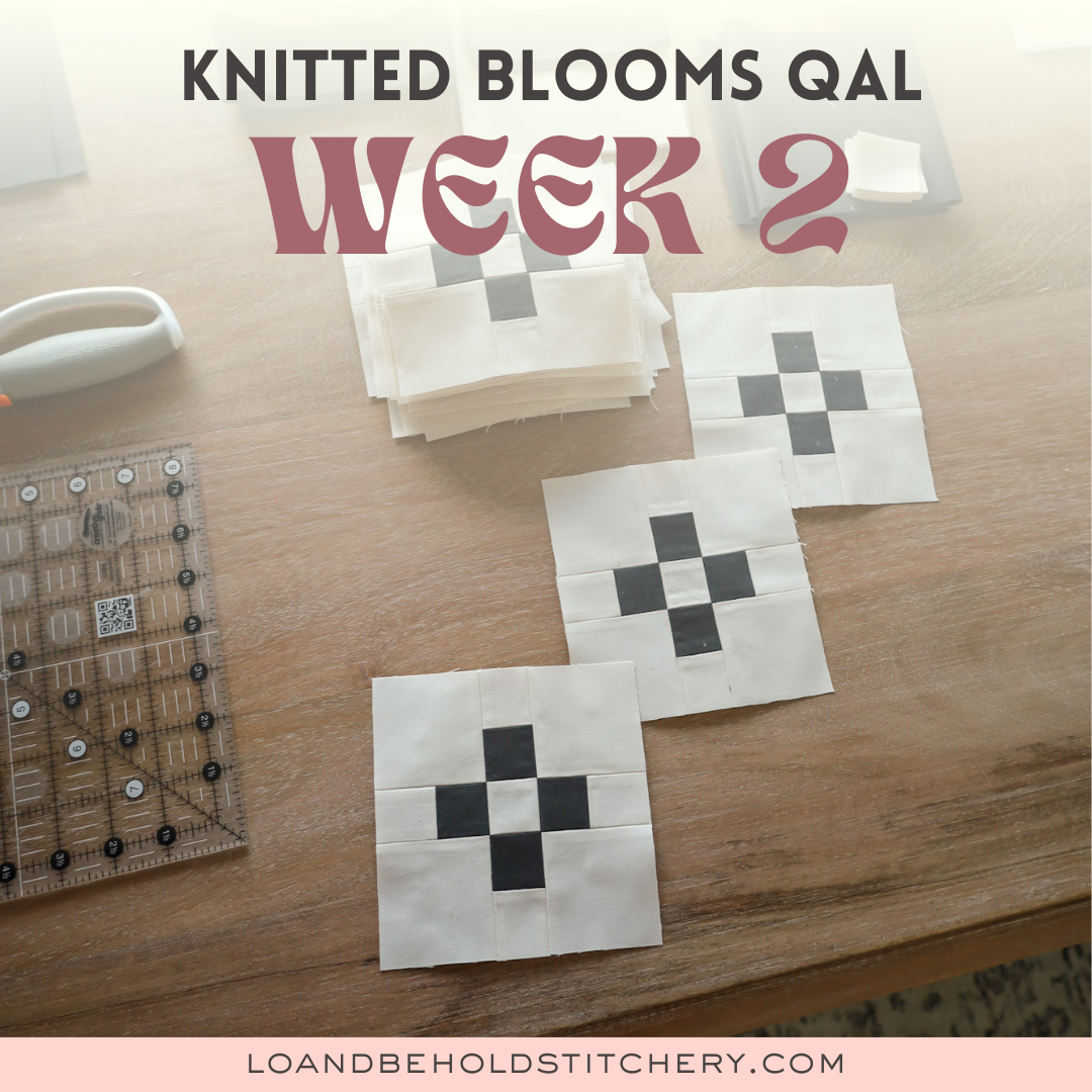 Knitted Blooms Quilt Along - Week 2: Seam Allowance & Small Flower Units