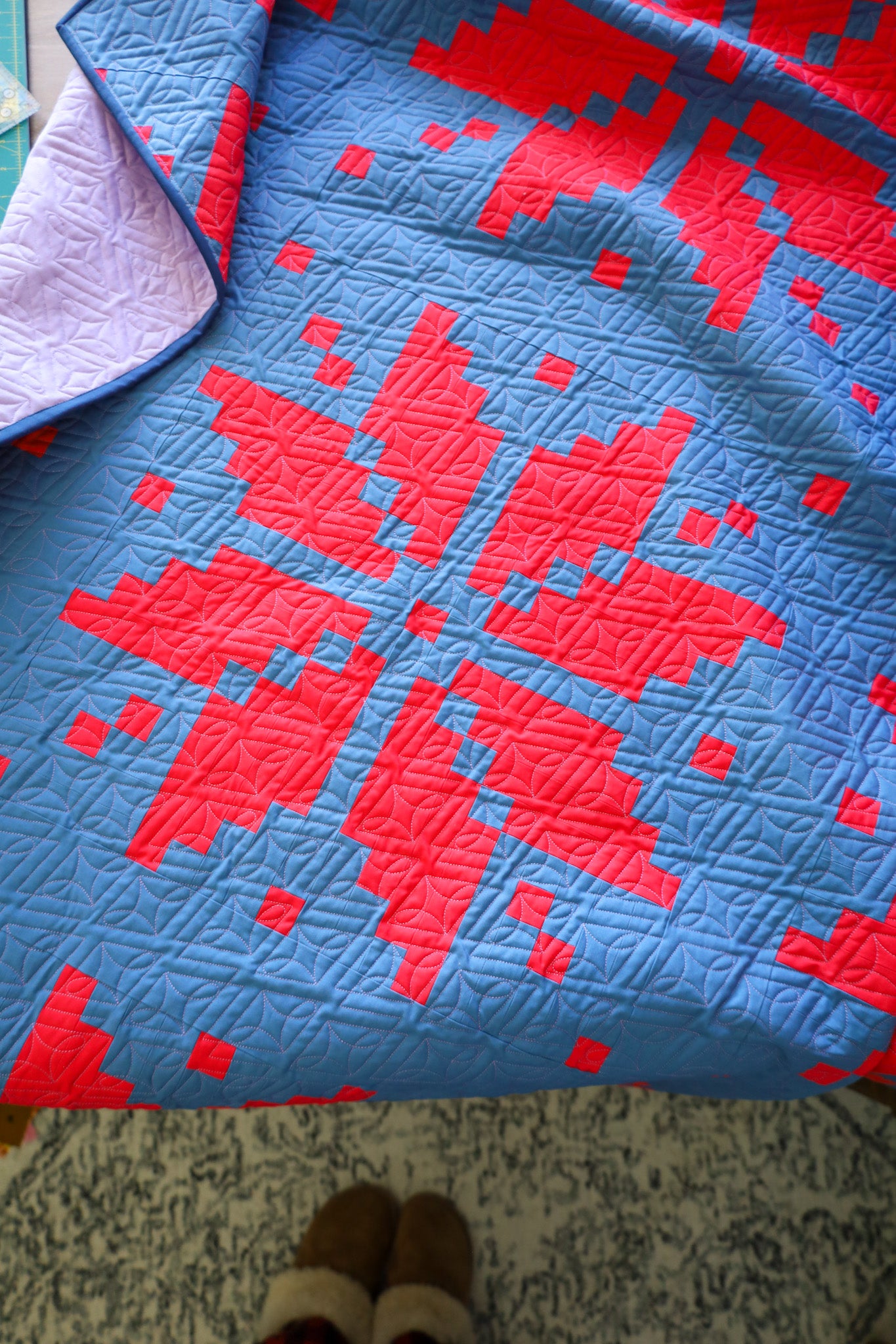 Crush Knitted Star - Throw Quilt Kit